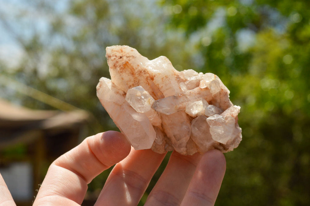 Natural Mixed Quartz Clusters  x 6 From Madagascar - TopRock