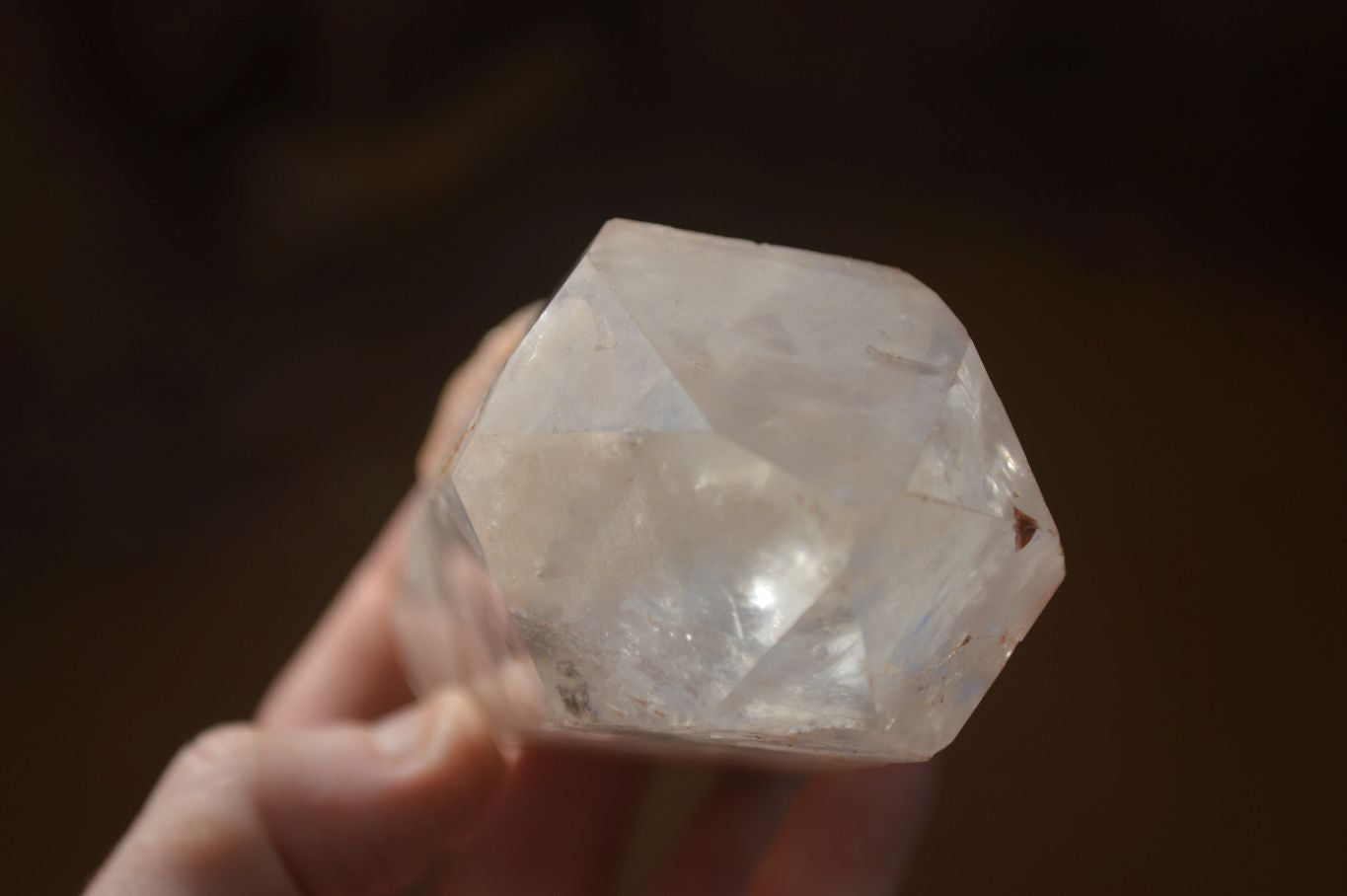 Natural Clear Rainbow Veil Quartz Crystals x 3 From Mpika, Zambia - Toprock Gemstones and Minerals 