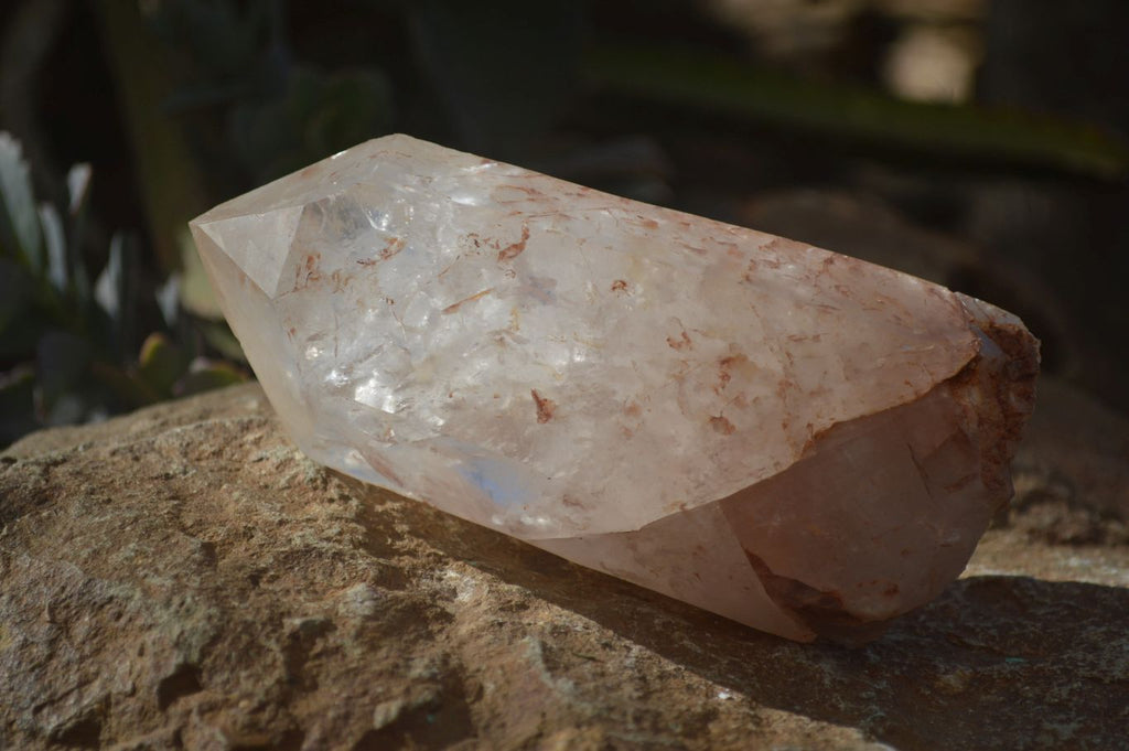 Natural Clear Rainbow Veil Quartz Crystals x 3 From Mpika, Zambia - Toprock Gemstones and Minerals 