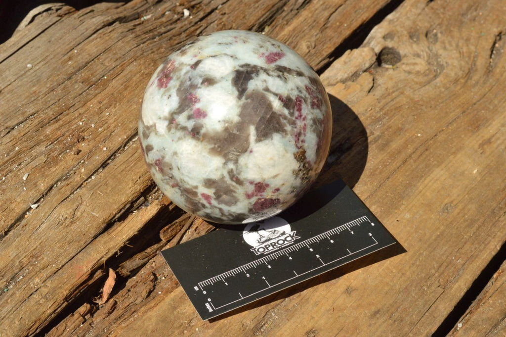 Polished Pink Tourmaline Rubellite Spheres (Small x 4, Medium x 1) x 5 From Ambatondrazaka, Madagascar - TopRock