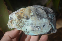 Natural Drusy Coated Chrysocolla Dolomite Specimens x 6 From Likasi, Congo - Toprock Gemstones and Minerals 