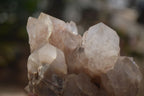 Natural Cascading Smokey Quartz Clusters x 3 From Luena, Congo - Toprock Gemstones and Minerals 