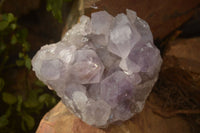 Natural Jacaranda Amethyst Clusters x 2 From Mumbwe, Zambia - Toprock Gemstones and Minerals 