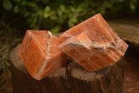 Natural New Sunset Orange Calcite Specimens  x 4 From Spitzkop, Namibia - Toprock Gemstones and Minerals 