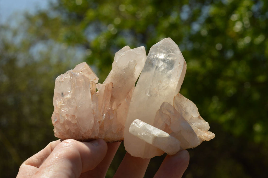 Natural Mixed Quartz Clusters  x 6 From Madagascar - TopRock
