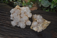 Natural Cascading Smokey Quartz Clusters x 2 From Luena, Congo - Toprock Gemstones and Minerals 