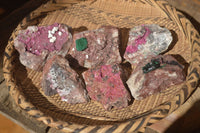 Natural Pink Salrose Cobaltion Dolomite Specimens x 6 From Kakanda, Congo - Toprock Gemstones and Minerals 