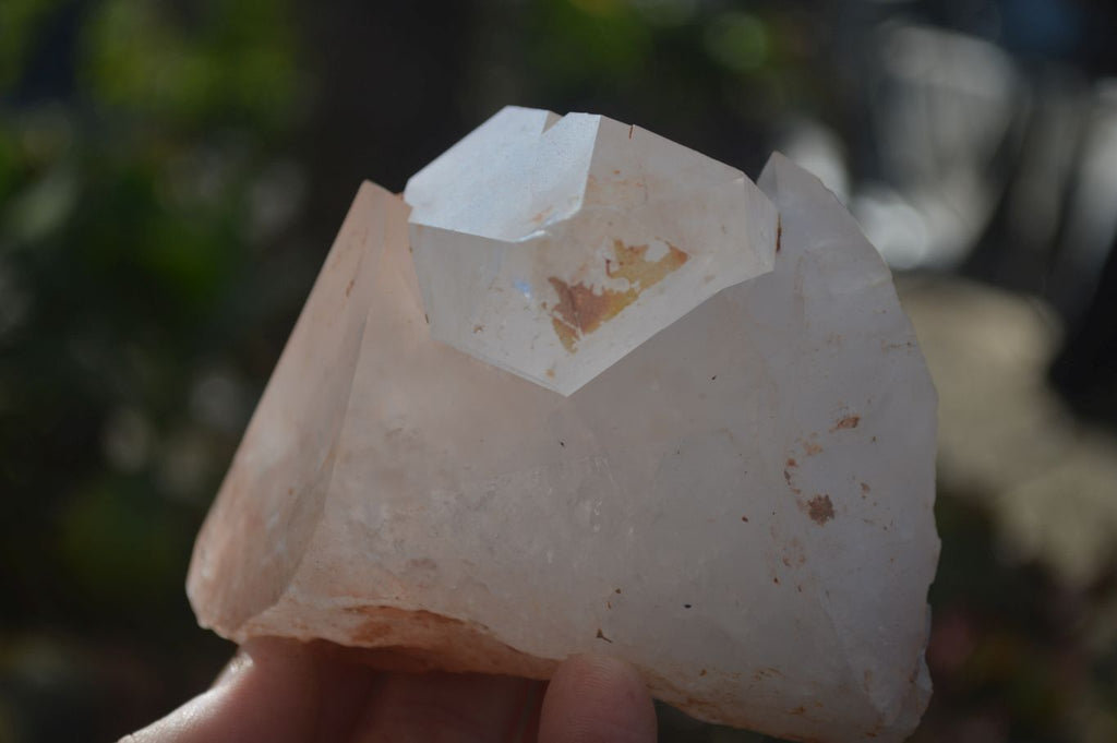 Natural Clear Rainbow Veil Quartz Crystals x 3 From Mpika, Zambia - Toprock Gemstones and Minerals 