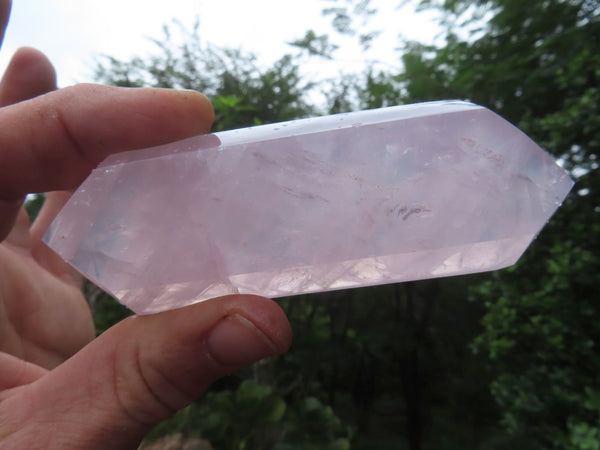 Polished Gemmy Double Terminated Rose Quartz Crystals x 5 From Ambatondrazaka, Madagascar - TopRock