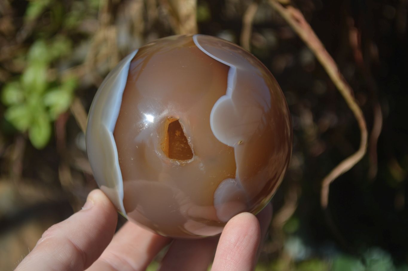 Polished Agate Spheres x 2 From Madagascar - Toprock Gemstones and Minerals 