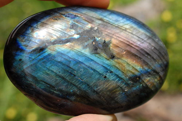Polished Labradorite Standing Free Forms  x 4 From Madagascar - TopRock