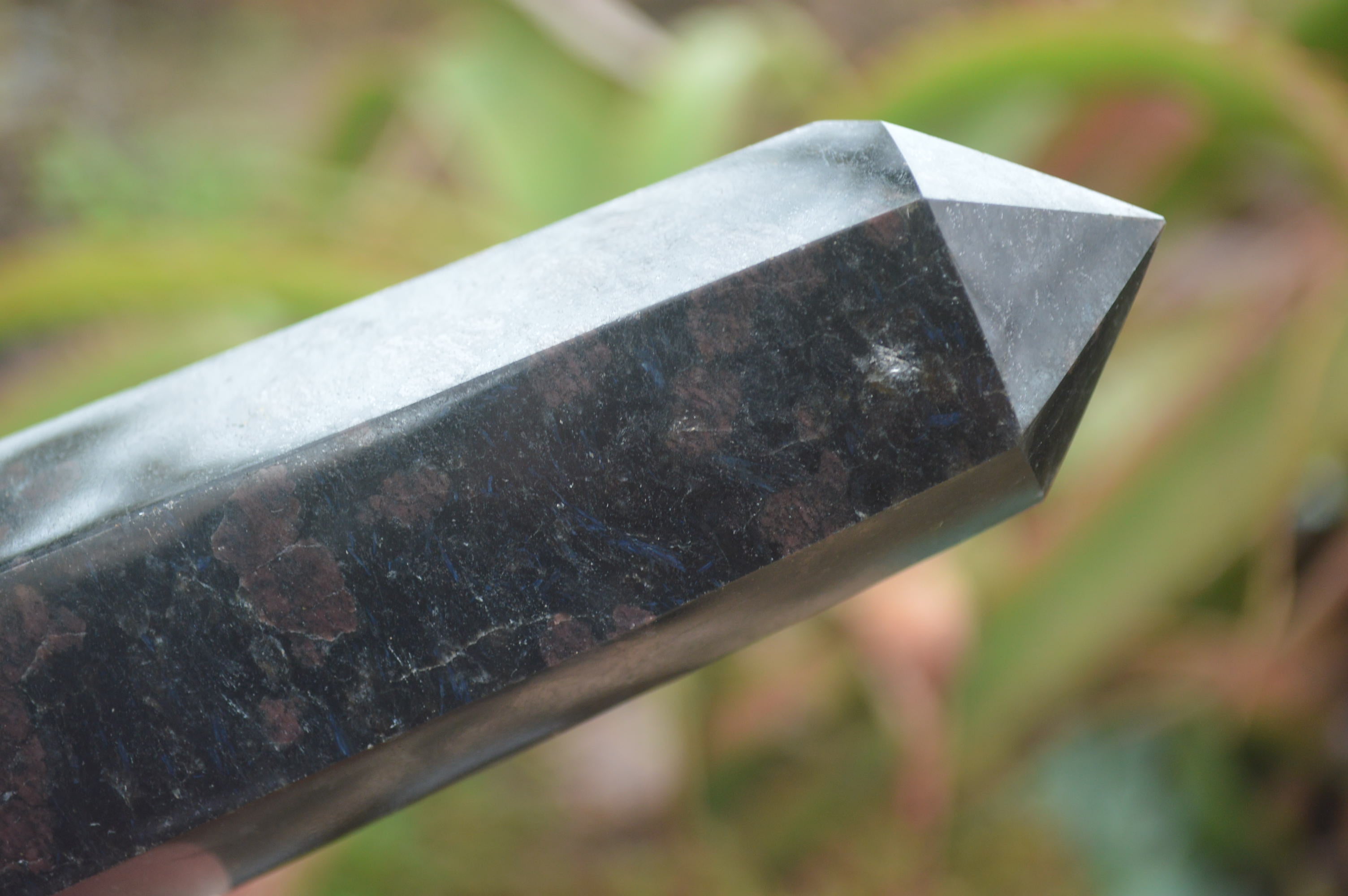 Polished New Sparkling Blue Iolite Points  x 3 From Madagascar - TopRock