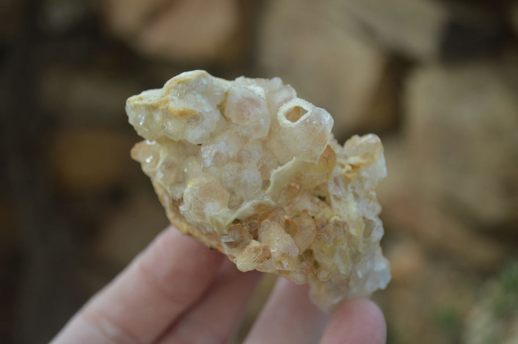 Natural Limonite Quartz Clusters x 12 From Solwezi, Zambia - Toprock Gemstones and Minerals 