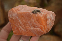 Natural New Sunset Orange Calcite Specimens  x 4 From Spitzkop, Namibia - Toprock Gemstones and Minerals 