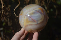 Polished Agate Spheres x 2 From Madagascar - Toprock Gemstones and Minerals 