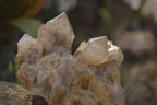 Natural Cascading Smokey Quartz Clusters x 2 From Luena, Congo - Toprock Gemstones and Minerals 