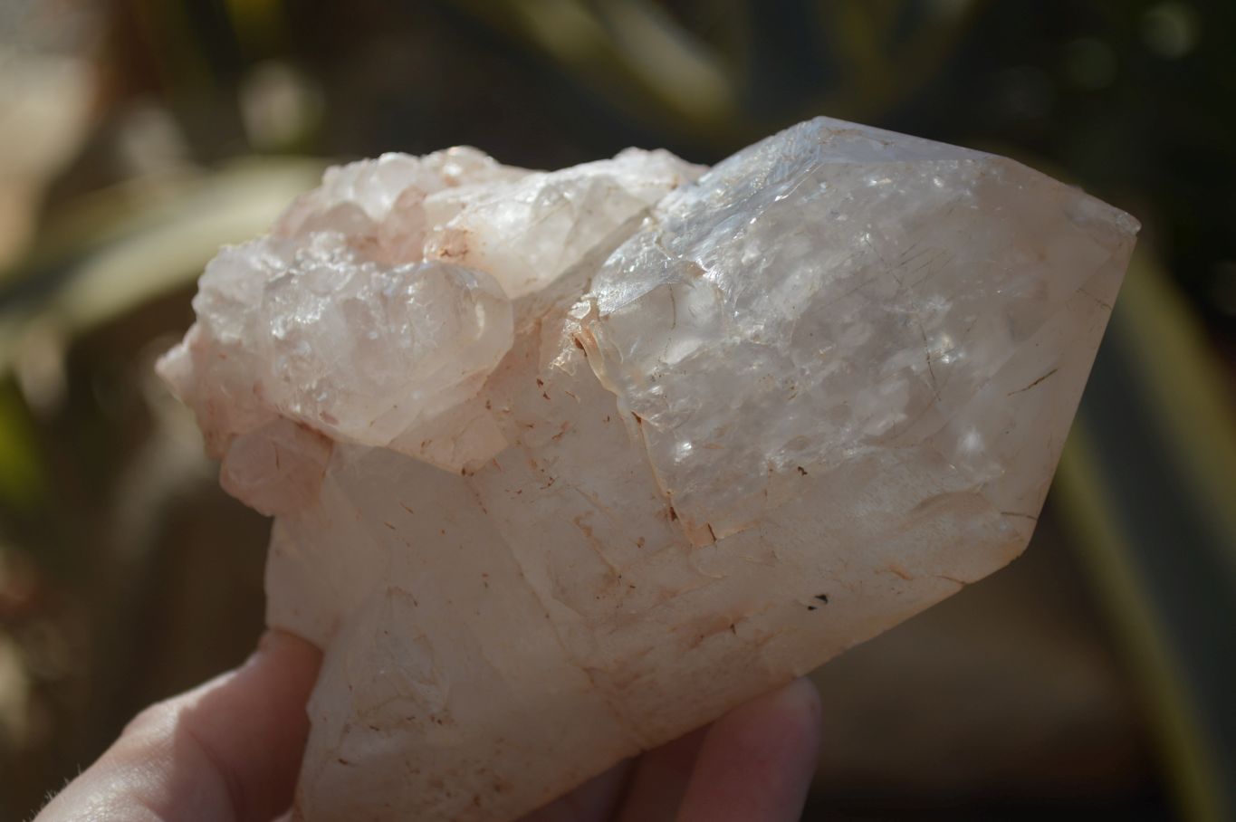 Natural Clear Rainbow Veil Quartz Crystals x 3 From Mpika, Zambia - Toprock Gemstones and Minerals 