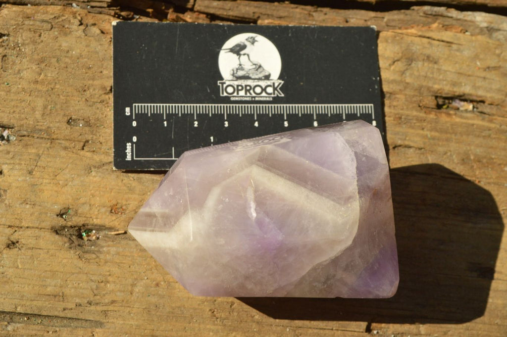 Polished Pair Of Dream Amethyst Points  x 2 From Madagascar - TopRock