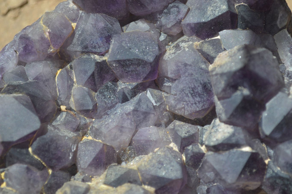 Natural Dark Purple Amethyst Clusters  x 3 From Mapatizya, Zambia - TopRock