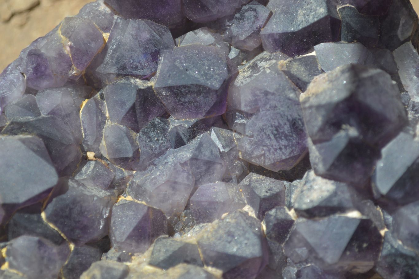 Natural Dark Purple Amethyst Clusters  x 3 From Mapatizya, Zambia - TopRock