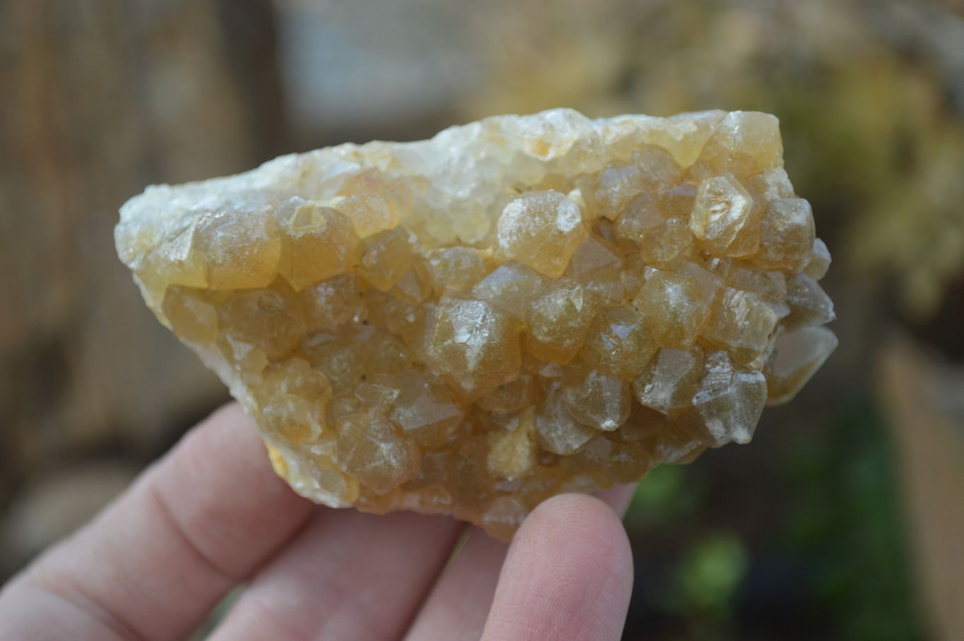Natural Limonite Quartz Clusters x 12 From Solwezi, Zambia - Toprock Gemstones and Minerals 