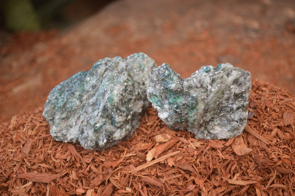 Natural Rare Emerald Mica In Matrix Cobbed Specimens x 20 From Mutoko, Zimbabwe - Toprock Gemstones and Minerals 
