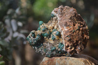 Natural Rare Ball Malachite On Drusy Quartz & Dolomite Specimens x 2 From Kambove, Congo - Toprock Gemstones and Minerals 