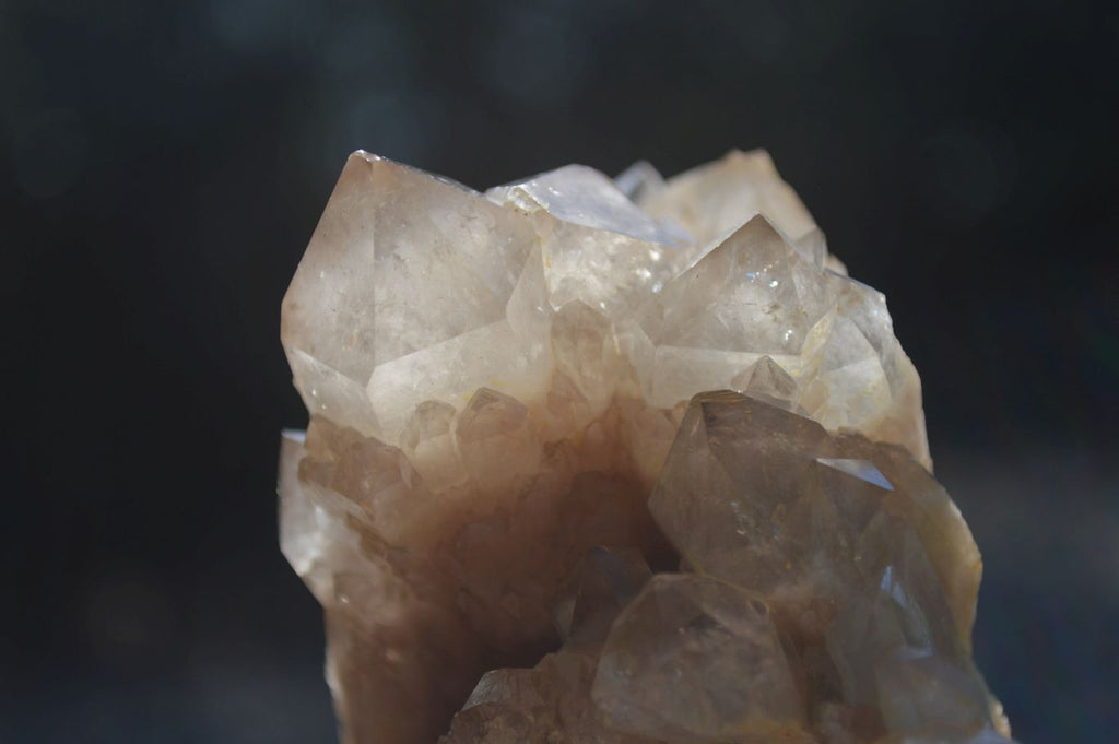 Natural Cascading Smokey Quartz Clusters x 3 From Luena, Congo - Toprock Gemstones and Minerals 