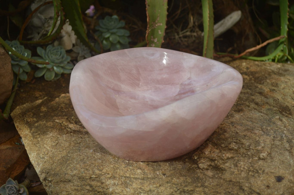 Polished Pink Rose Quartz Bowl x 1 From Ambatondrazaka, Madagascar - Toprock Gemstones and Minerals 