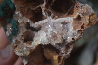 Natural Rare Ball Malachite On Drusy Quartz & Dolomite Specimens x 2 From Kambove, Congo - Toprock Gemstones and Minerals 