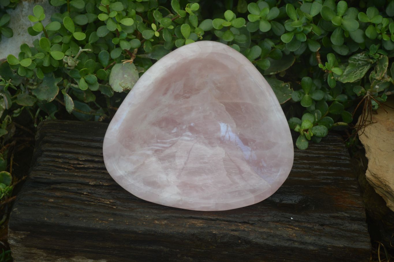 Polished Pink Rose Quartz Bowl x 1 From Ambatondrazaka, Madagascar - Toprock Gemstones and Minerals 