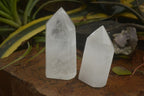 Polished Large Clear Quartz Points x 2 From Madagascar - Toprock Gemstones and Minerals 
