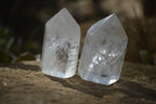 Polished Clear Quartz Crystal Points x 12 From Madagascar - Toprock Gemstones and Minerals 