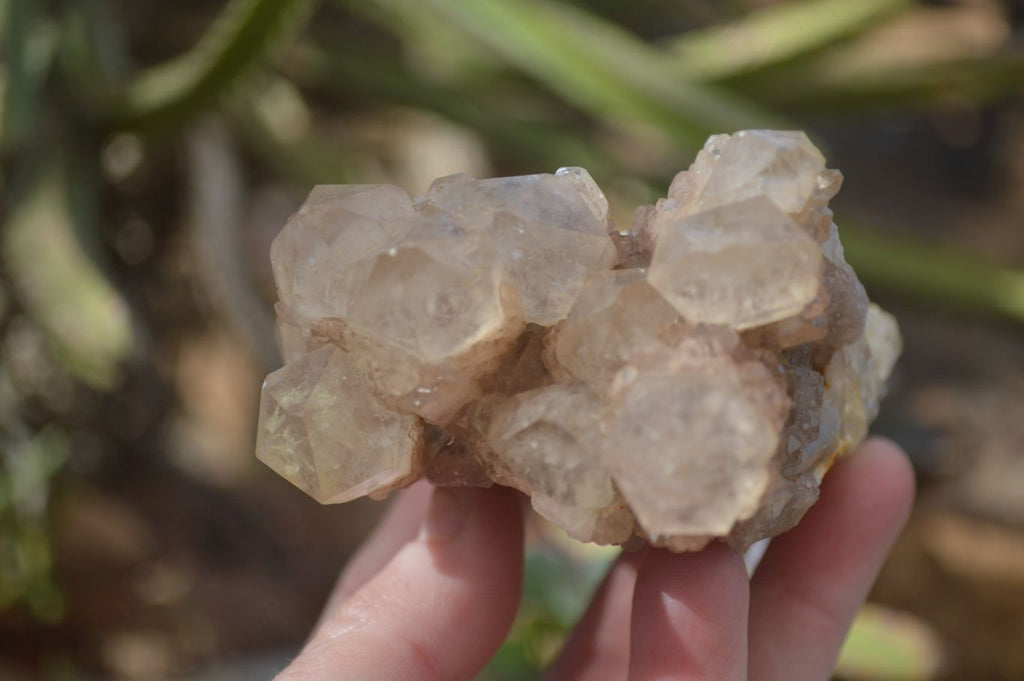 Natural Cascading Smokey Quartz Clusters x 3 From Luena, Congo - Toprock Gemstones and Minerals 