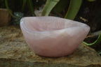 Polished Pink Rose Quartz Bowl x 1 From Ambatondrazaka, Madagascar - Toprock Gemstones and Minerals 