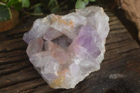Natural Jacaranda Amethyst Clusters x 2 From Zambia - Toprock Gemstones and Minerals 