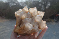 Natural Cascading Smokey Quartz Clusters x 2 From Luena, Congo - Toprock Gemstones and Minerals 