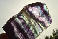 Polished Semi Translucent Watermelon Fluorite Slices  x 2 From Uis, Namibia - TopRock