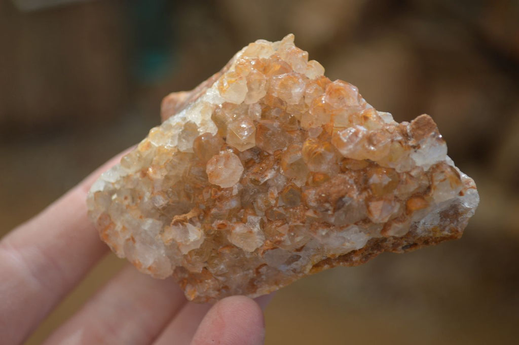 Natural Limonite Quartz Clusters x 12 From Solwezi, Zambia - Toprock Gemstones and Minerals 