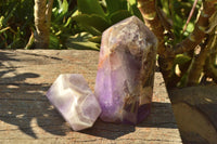 Polished Pair Of Dream Amethyst Points  x 2 From Madagascar - TopRock