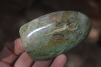 Polished Green Chrysoprase Standing Free Forms  x 6 From Madagascar - Toprock Gemstones and Minerals 