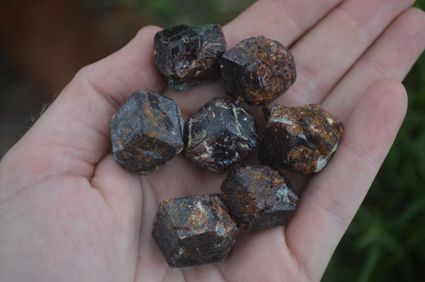 Natural Red Pyrope Garnet Crystal Specimens  x 35 From Zimbabwe - Toprock Gemstones and Minerals 