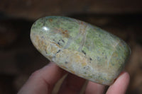 Polished Green Chrysoprase Standing Free Forms  x 6 From Madagascar - Toprock Gemstones and Minerals 