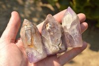 Polished Smokey Dream Amethyst Points  x 6 From Madagascar - TopRock