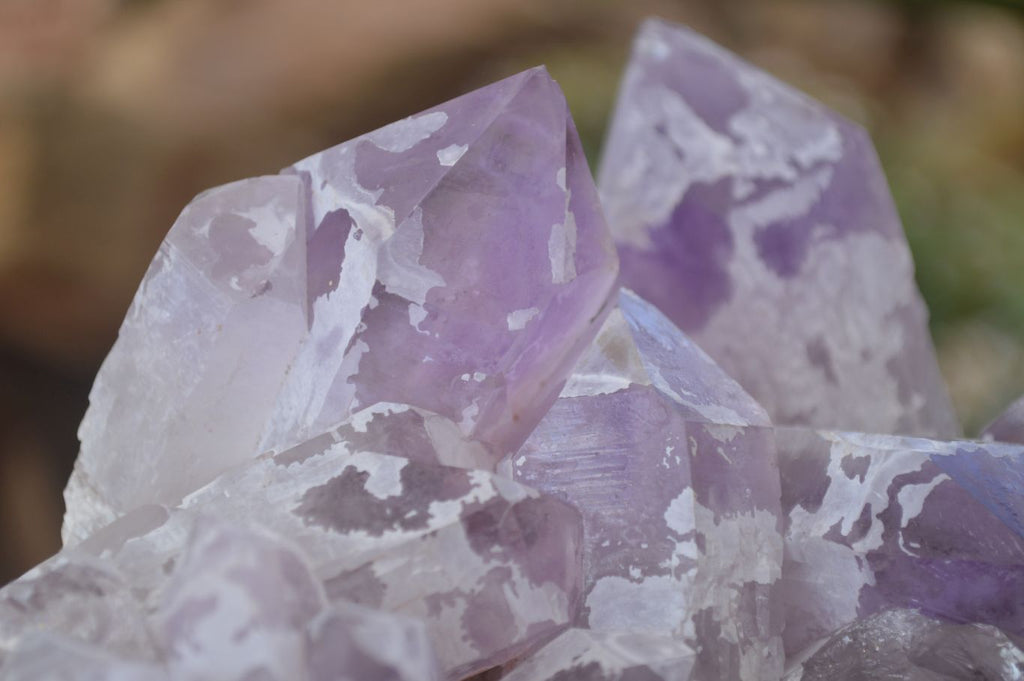Natural Jacaranda Amethyst Clusters x 2 From Zambia - Toprock Gemstones and Minerals 