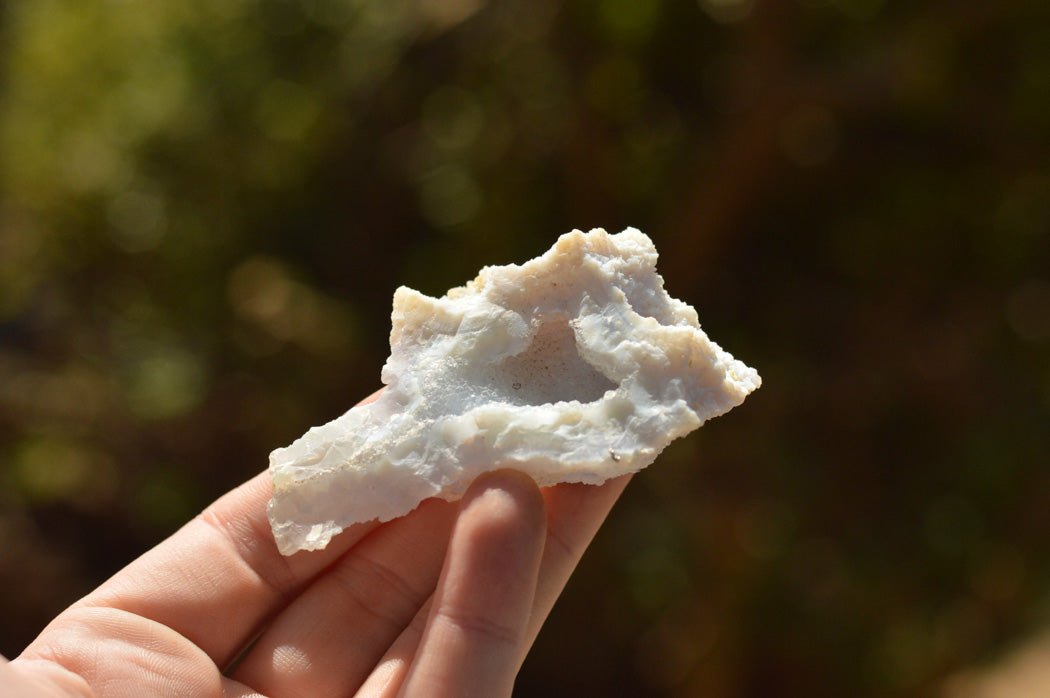 Natural Etched Blue Chalcedony Agate Specimens  x 22 From Malawi - TopRock
