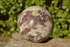 Polished Pink Rubellite Tourmaline Spheres (2 Sml, 2 Med) x 4 From Ambatondrazaka, Madagascar - TopRock