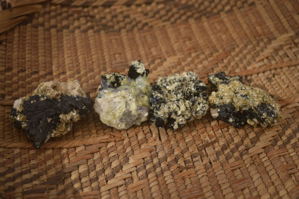 Natural Schorl Black Tourmaline Specimens x 35 From Erongo, Namibia - Toprock Gemstones and Minerals 