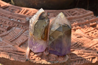 Polished Smokey Dream Amethyst Points  x 6 From Madagascar - TopRock
