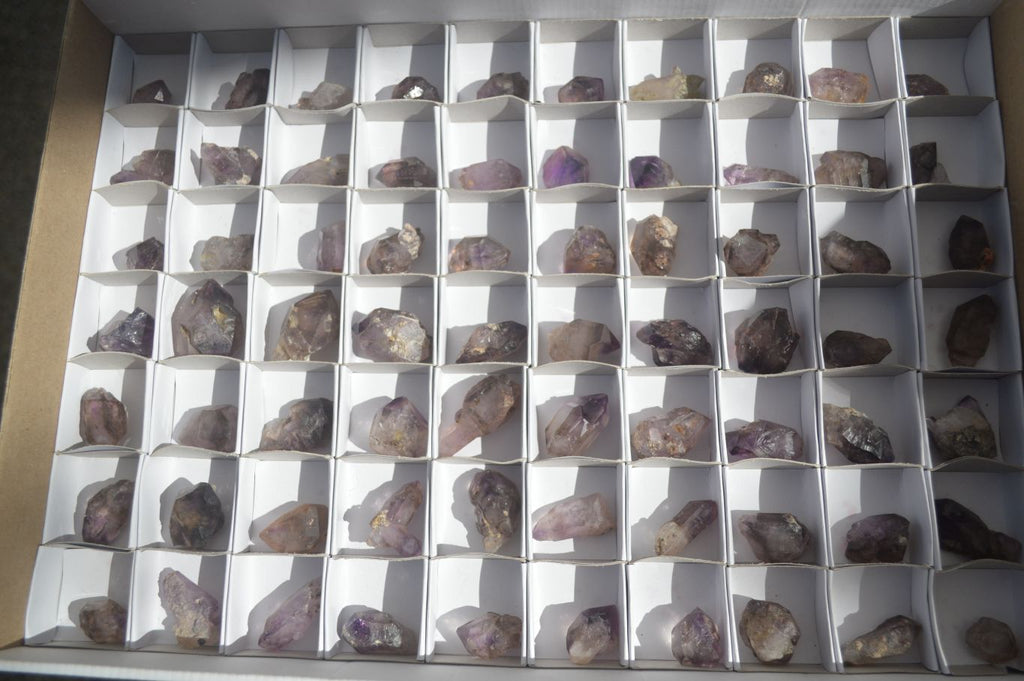 Natural Mini Smokey Amethyst Crystals  x 70 From Chiredzi, Zimbabwe - Toprock Gemstones and Minerals 